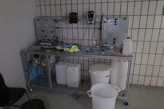 Teststation (Longerpump og Thermo Scientific maskiner medfølger ikke)