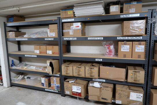 6 stk. lagerreoler uden indhold