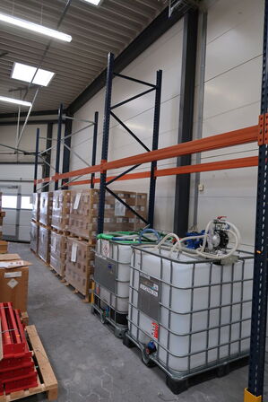 6 fag pallereoler uden indhold med ekstra vanger