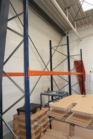 2 fag pallereoler uden indhold med ekstra vanger