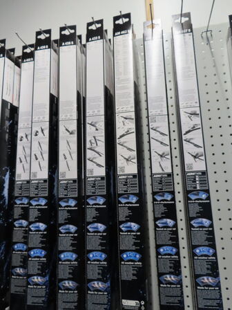 Stort sortiment viskerblade