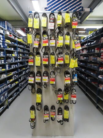 Stort sortiment remme