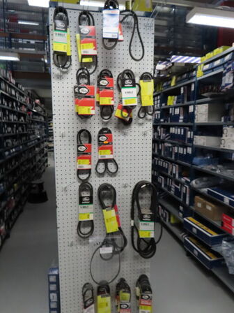 Stort sortiment remme