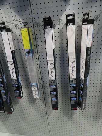 Stort sortiment viskerblade