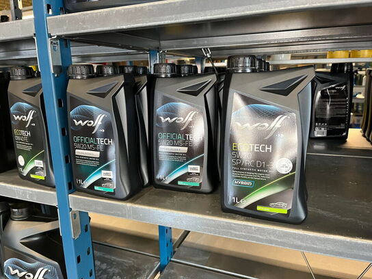 Stort sortiment af motorolie