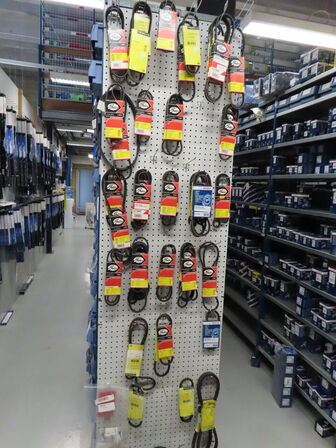 Stort sortiment remme