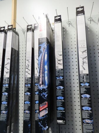 Stort sortiment viskerblade