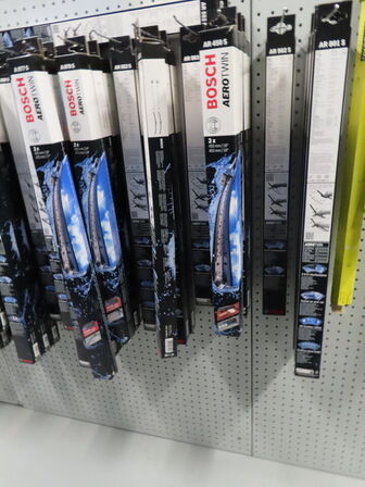 Stort sortiment viskerblade