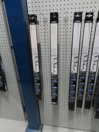 Stort sortiment viskerblade