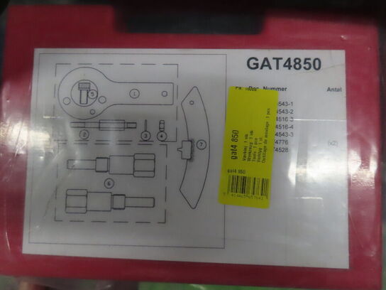 Værktøjssæt, til montering/indstilling af tandrem, Gates GAT4850A 
