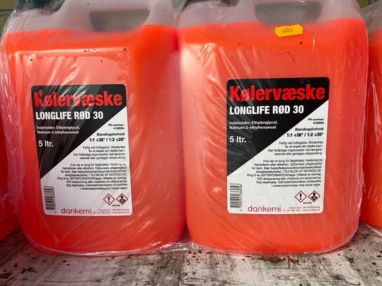 2 x 5L Kølervæske, rød