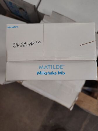 24 stk. Milkshake Mix á 2 l. MATILDE. Vaniljesmag