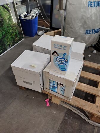 24 stk. Milkshake Mix á 2 l. MATILDE. Vaniljesmag