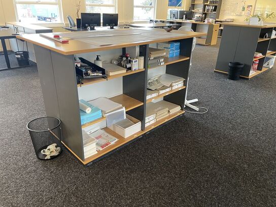 Skranke med kontorartikler