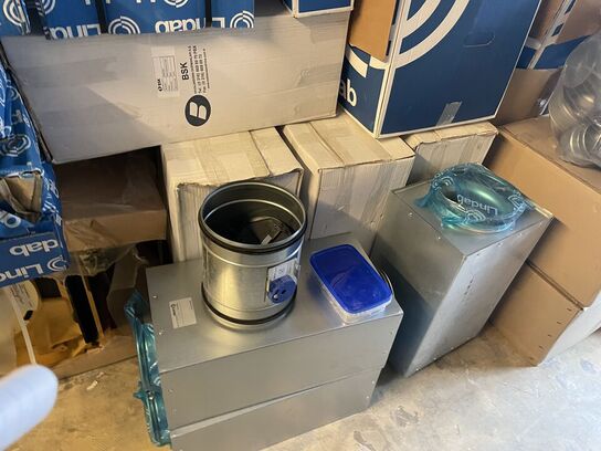 Stort parti ventilationsudstyr