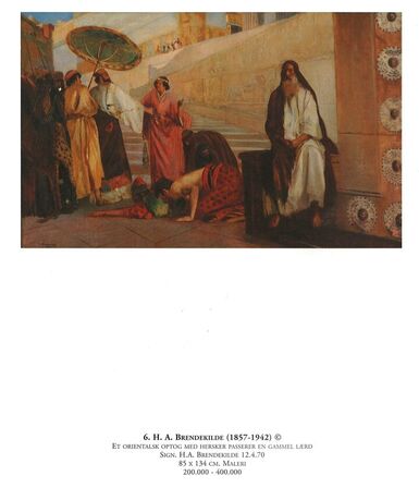 Painting H. A. Brendekilde (1857-1942)