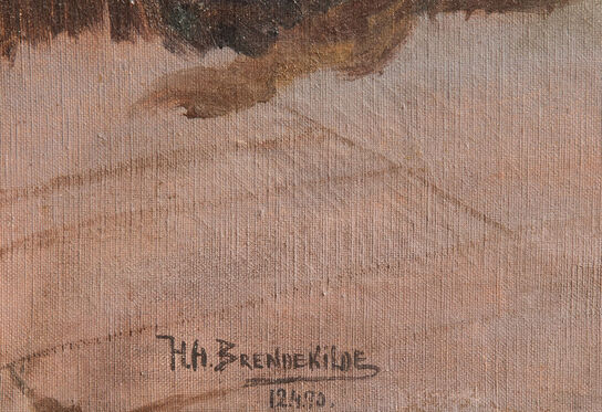 Painting H. A. Brendekilde (1857-1942)