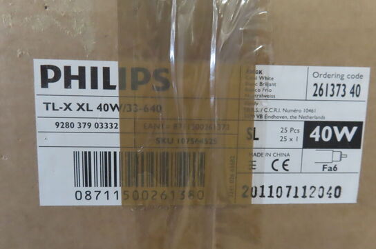 25 stk. Lysstofrør PHILIPS TL-X XL 40W/33-640