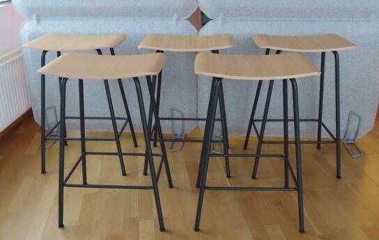 5 stk. Barstole. Mrk: Ocee & Four Design. 