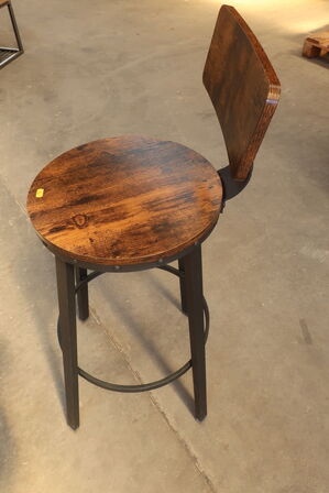 Bar/café højstol i vintage industrielt design. RAW58 MARIO.