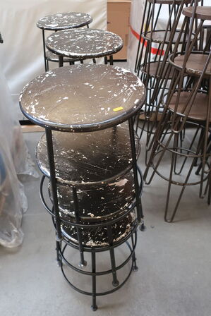 12 stk. fortovscafé/barstole. Industrielt design. CHIC VINTAGE RAW.