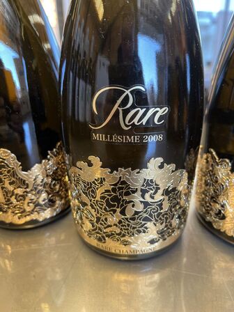 3 flasker champagne PIPER-HEIDSIECK "CUVÉE RARE" 2008