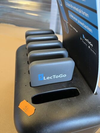 Powerbankoplader "Toaster" LecToGo + 5 stk. powerbanks