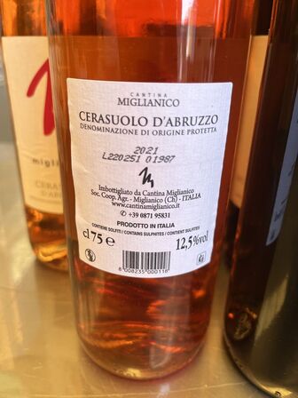 11 flasker rosé og rødvin MONTEPULCIANO D´ABRUZZO 2021