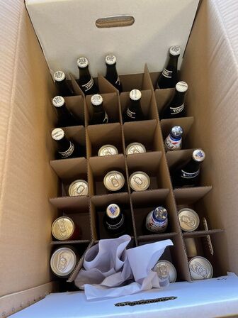 Ca. 157 stk. øl, sodavand, alkoholsodavand - Bemærk: Udløbsdato overskredet