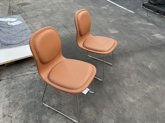 2 stk. læderstole CAPPELLINI