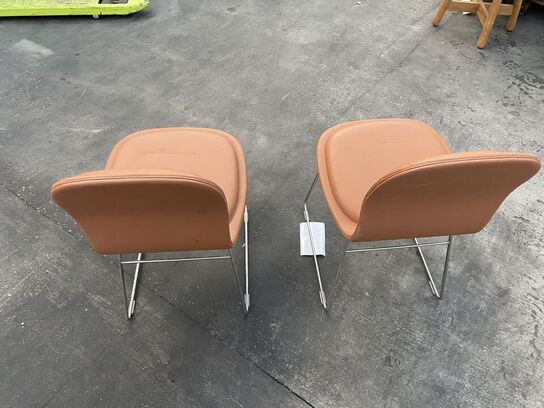 2 stk. læderstole CAPPELLINI