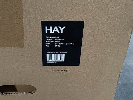 2 Stk balkonstol HAY