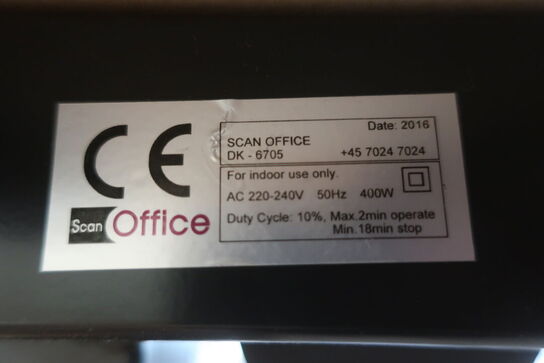 El. hæve/sænkebord SCAN OFFICE