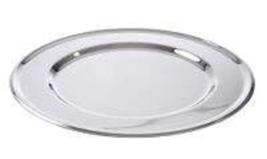 8 stk. Dækketallerken glat diam 305 mm r/s