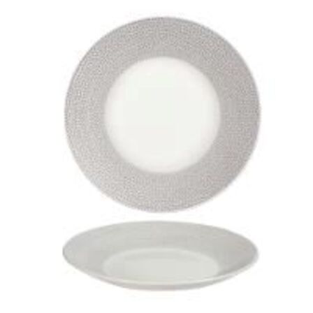 11 stk. Tallerken m/mønstret fane dyb 281 mm Isla Churchill