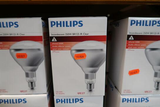 4 stk. Pære varmelampe 250W klar Philips