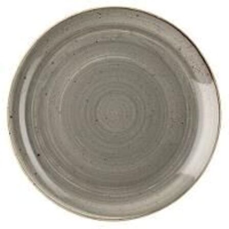 14 stk. Tallerken coupe grå 217 mm Stonecast Churchill