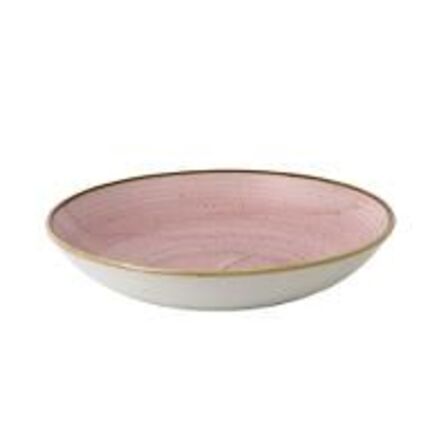 24 stk. Tallerken coupe dyb pink 248 mm Stonecast Churchill