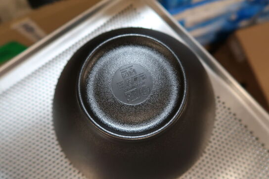 20 stk. Skål Nero melamin sort diam 190 x H80 mm