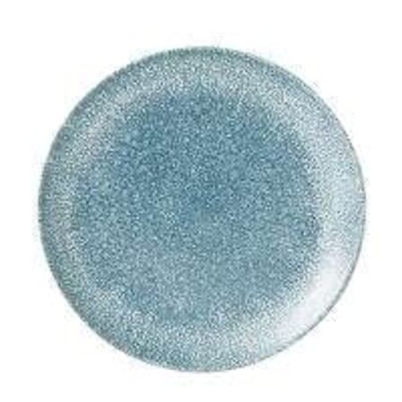 12 stk. Tallerken coupe blå 217 mm Studio Prints Raku Churchill