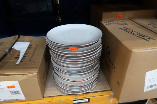 20 stk. Tallerken flad Dots 210 mm Begrænset antal, udgående vare