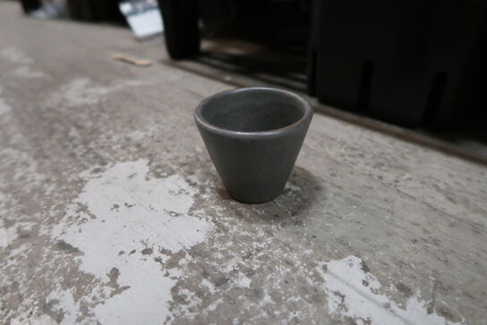 11 stk. Multiskål/krus stentøj mat grå 6 cl Rustik