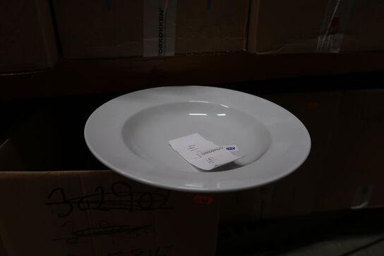 5 stk. Pastatallerken 270 mm hvid porcelæn 