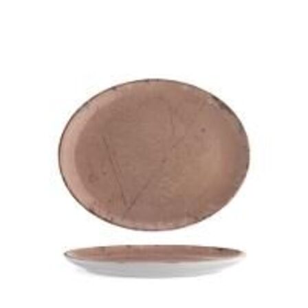 45 stk. Tallerken coupe oval rosa B200 x D162 mm Stone