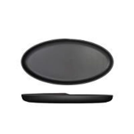 12 stk. Fad melamin mat sort B400 x D200 x H35mm Copenhagen