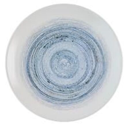 12 stk. Tallerken coupe multi blå 288 mm Elements Churchill