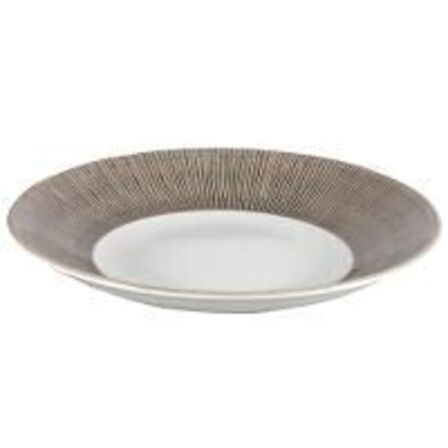 7 stk. Tallerken dyb m/sort fane 281 mm Bamboo Churchill