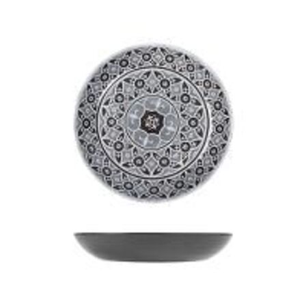 4 stk. Skål melamin grå 280 mm 1,8 ltr Marrakesh