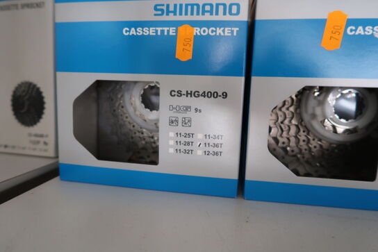 4 stk. kassetter SHIMANO CS-HG400-9