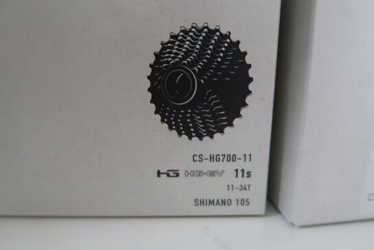 2 stk. kassetter SHIMANO CS-HG700-11, CS-R9100